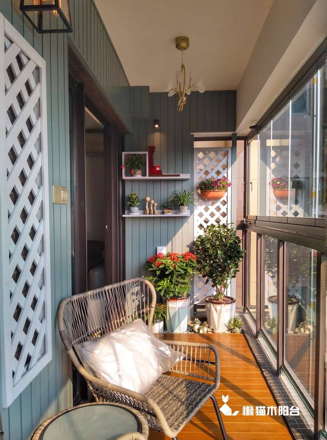 佛山专业木阳台设计公司1个月完成7平新房生活阳台改造设计施工