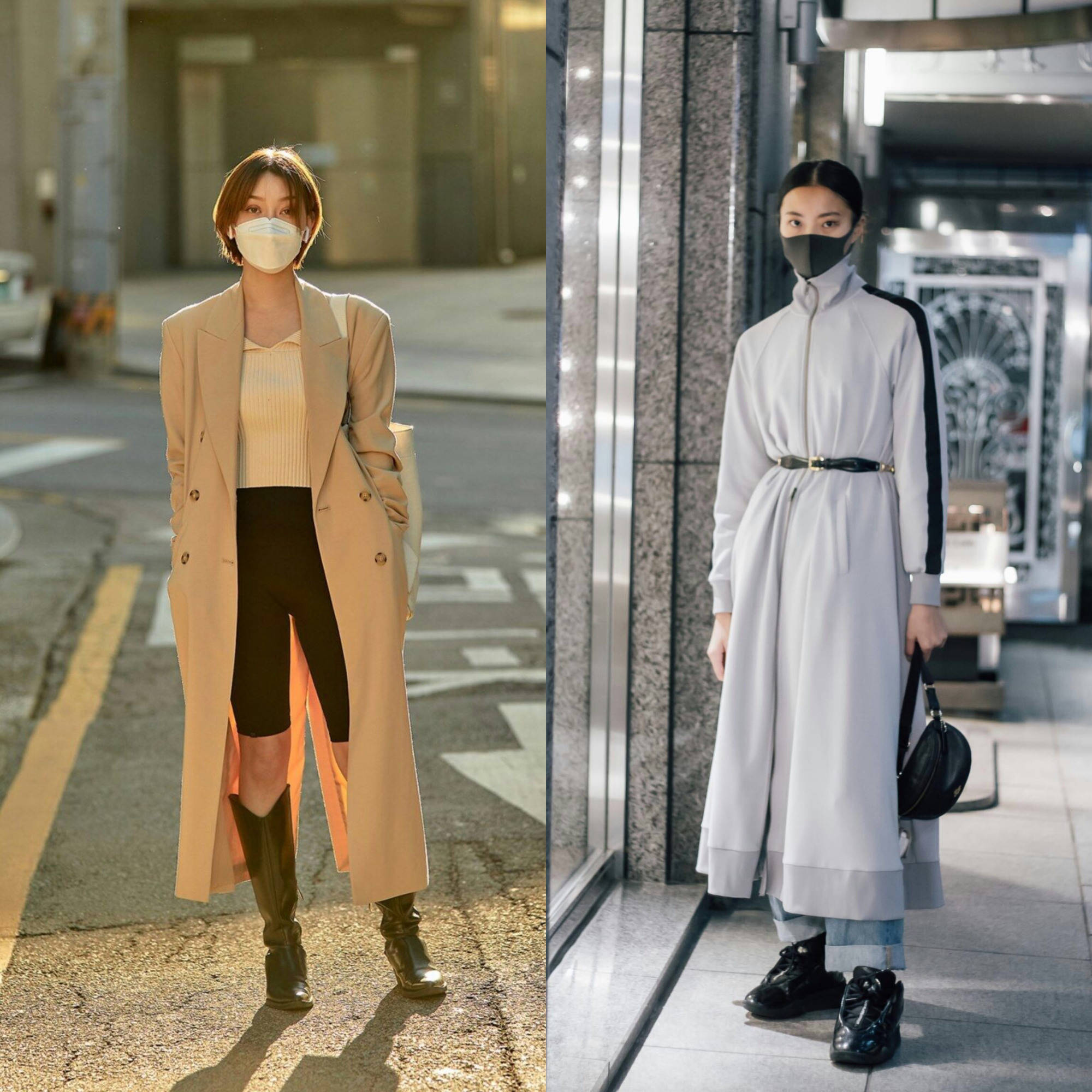 韩国街拍穿搭"火"了!展现街头时尚潮流,秋冬季穿出时髦感