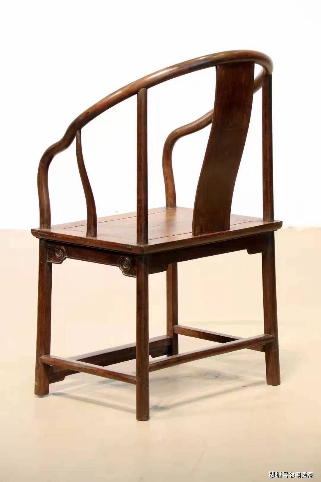 臻藏器,老红木成对圈椅,保存至今实属不易