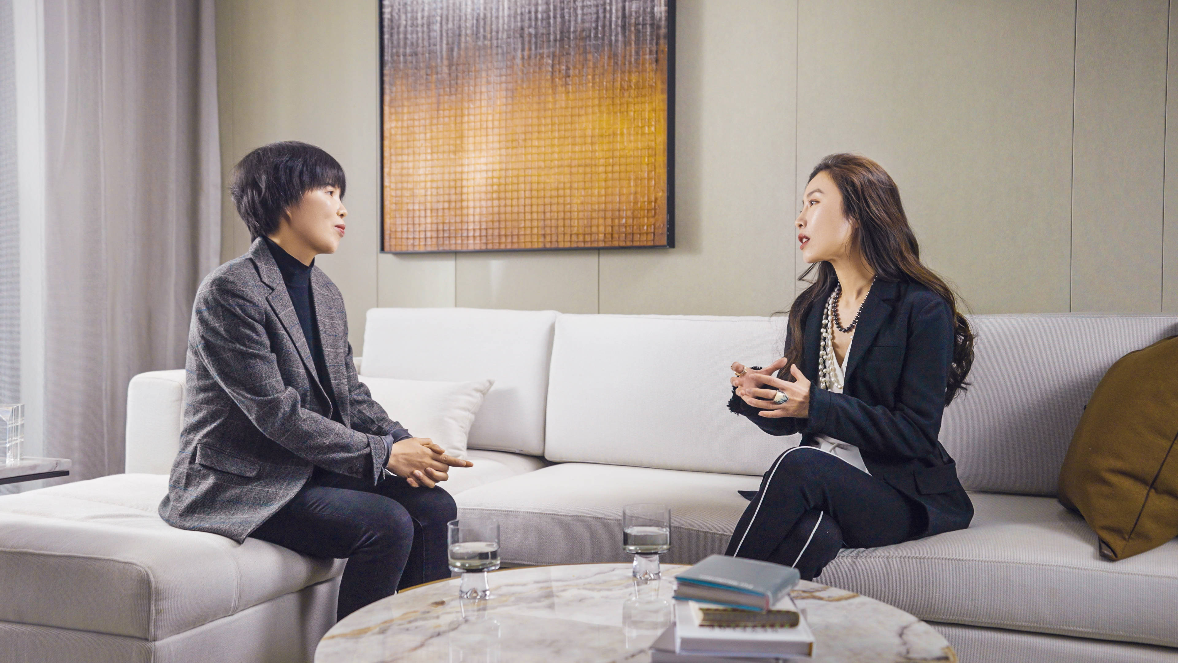 图说:魏娜与广东博意建筑设计院主创规划师柏雄艳