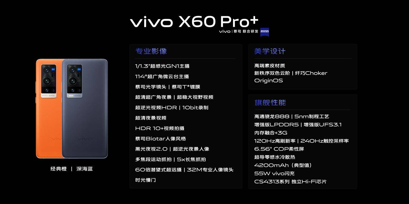 高通骁|vivo X60 Pro+正式发布，高通骁龙888芯片5nm制程工艺带来强劲性能