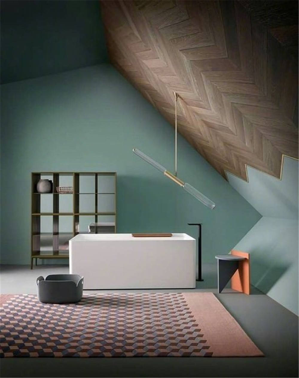 泰安装修设计 | 灰青 原木色空间,感受设计之美