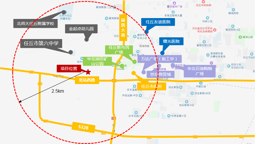 (石油·海藍城(任丘)周邊商業,教育,醫療等配套成熟)任丘西部新城的