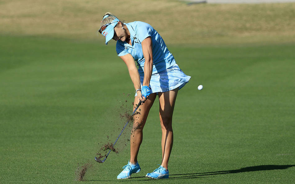 组图:钻石度假村冠军赛姜孝林居首 科达姐妹t2