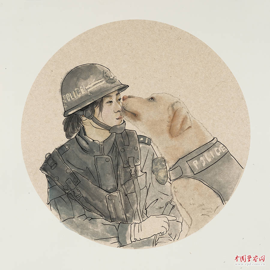 全国公安系统庆祝2021年中国人民警察节美术书法摄影集邮主题展览美术