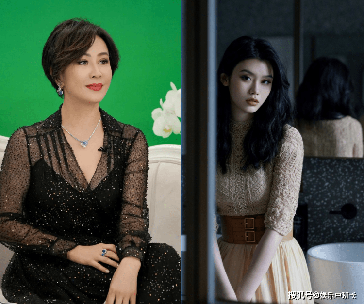 奚梦瑶与刘嘉玲同框出镜,两人相差24岁,超模气场还不如演员?_时候
