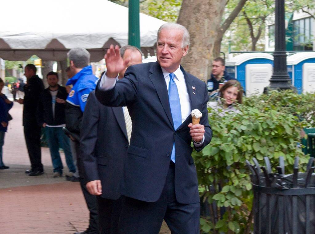 美国总统拜登也是一位冰淇淋发烧友!