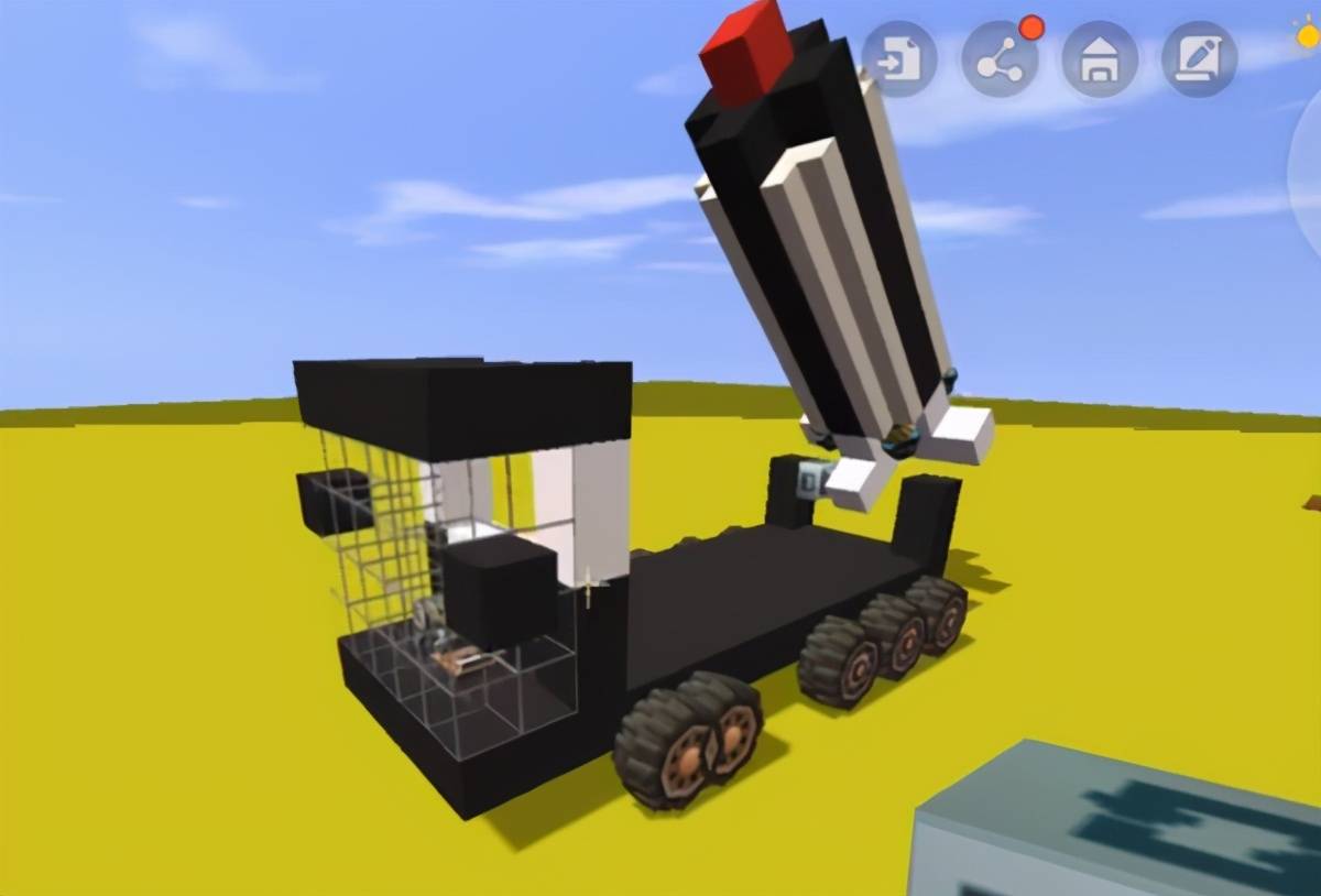 迷你世界:如何制造一辆仿真导弹车?掌握这几种道具使用方法即可
