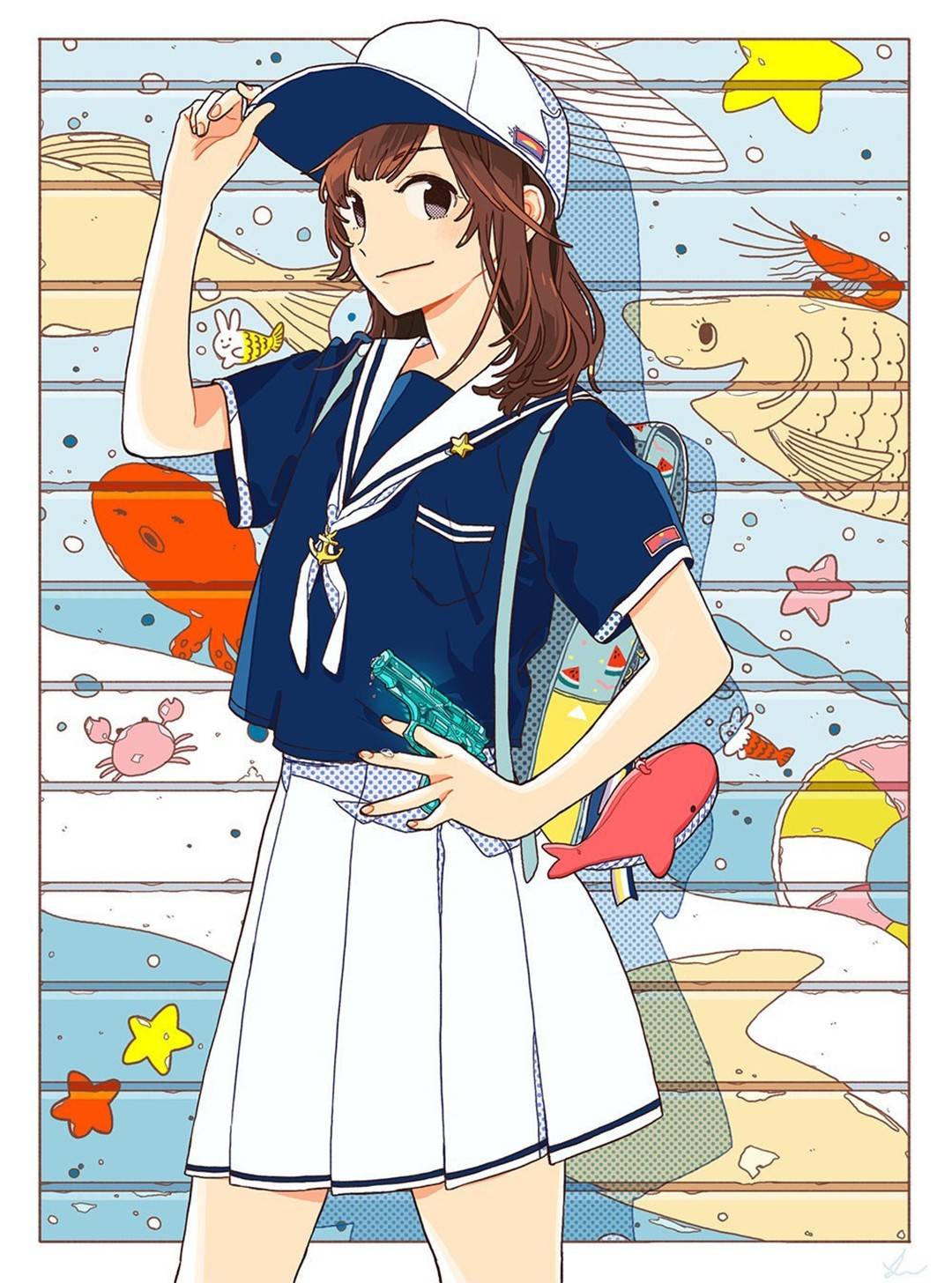 画师笔下的可爱少女插画,日漫真的很有一手