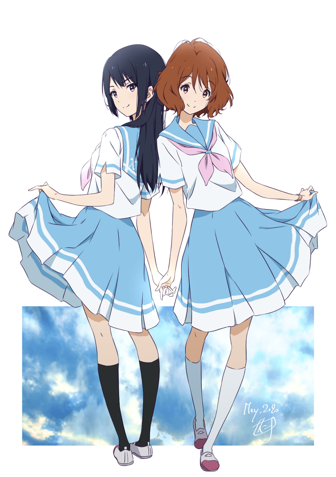 画师仁井学笔下的jk少女这小裙子也太好看了