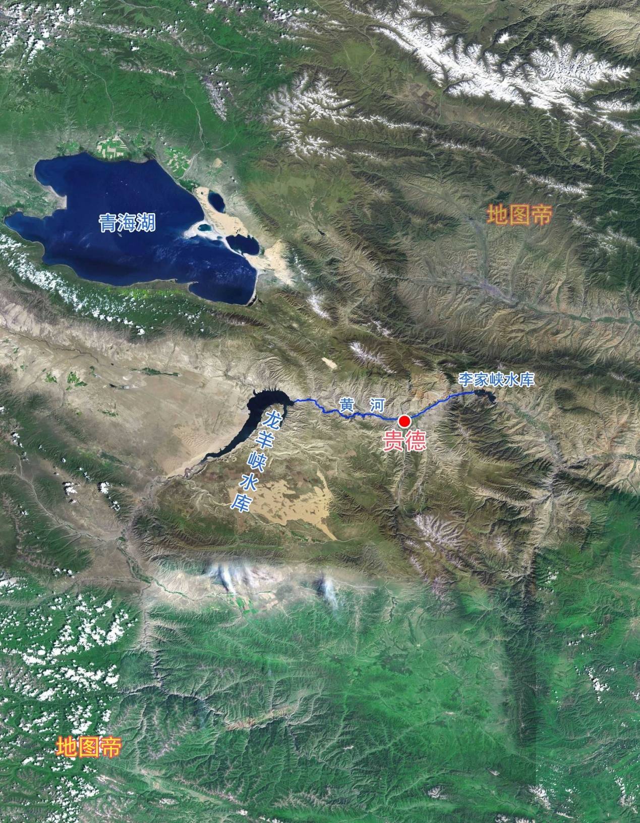 龙羊峡地理位置图片