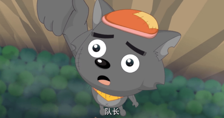《喜羊羊与灰太狼》筐出胜利出现低级的穿帮镜头,球胜狼变灰色了