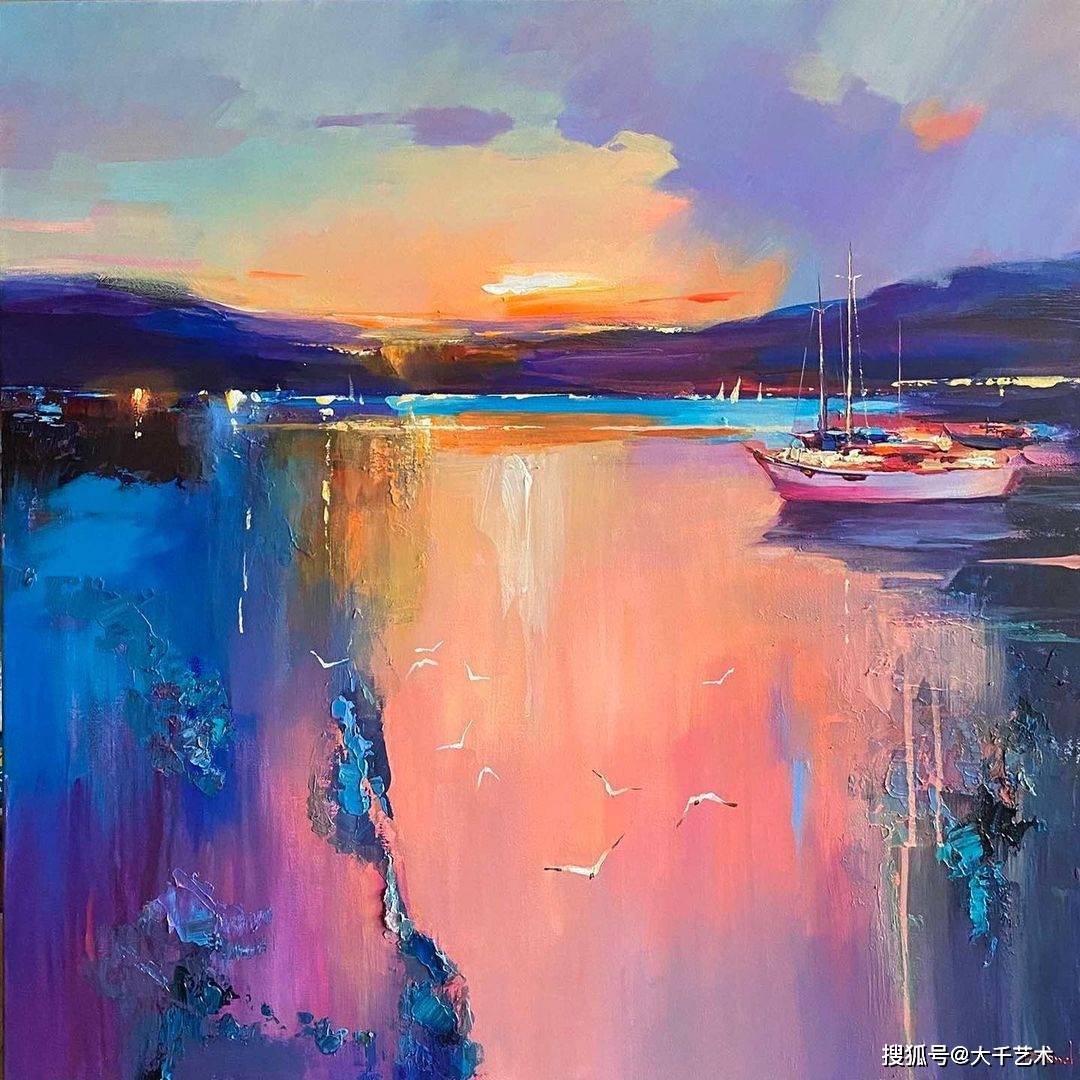 乌克兰艺术家蒂亚娜雅布洛德风景油画作品欣赏