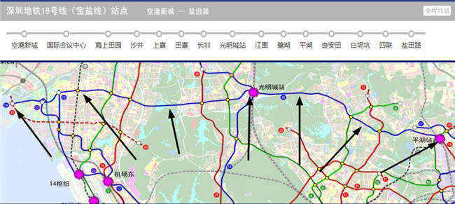 深圳沙井轻轨线路图图片