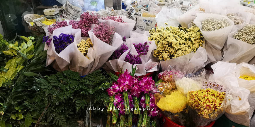 春暖花开的时节，在泰国别错过曼谷最大的花市，一束鲜花不到5元