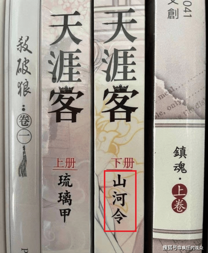 "山河令"不仅是小说里的一个重要信物,还是《天涯客》实体书下册的