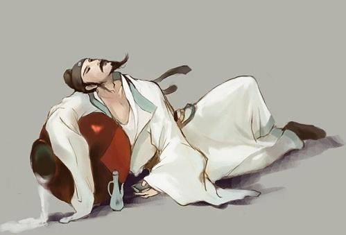 先生醉卧此石间,万古无人知此意.