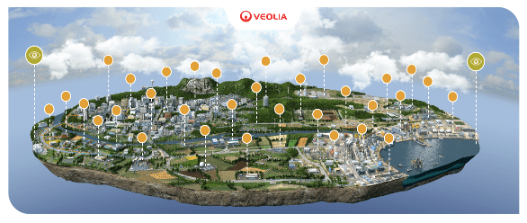 3d数字地图天空之城上线啦一键式了解威立雅的全部业务