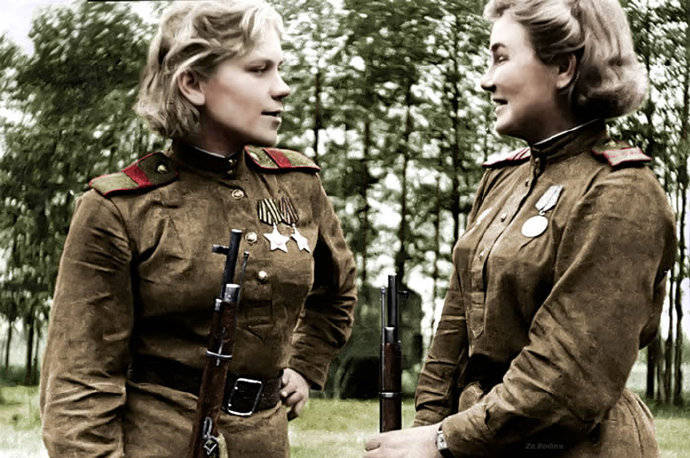 苏联女兵德国图片