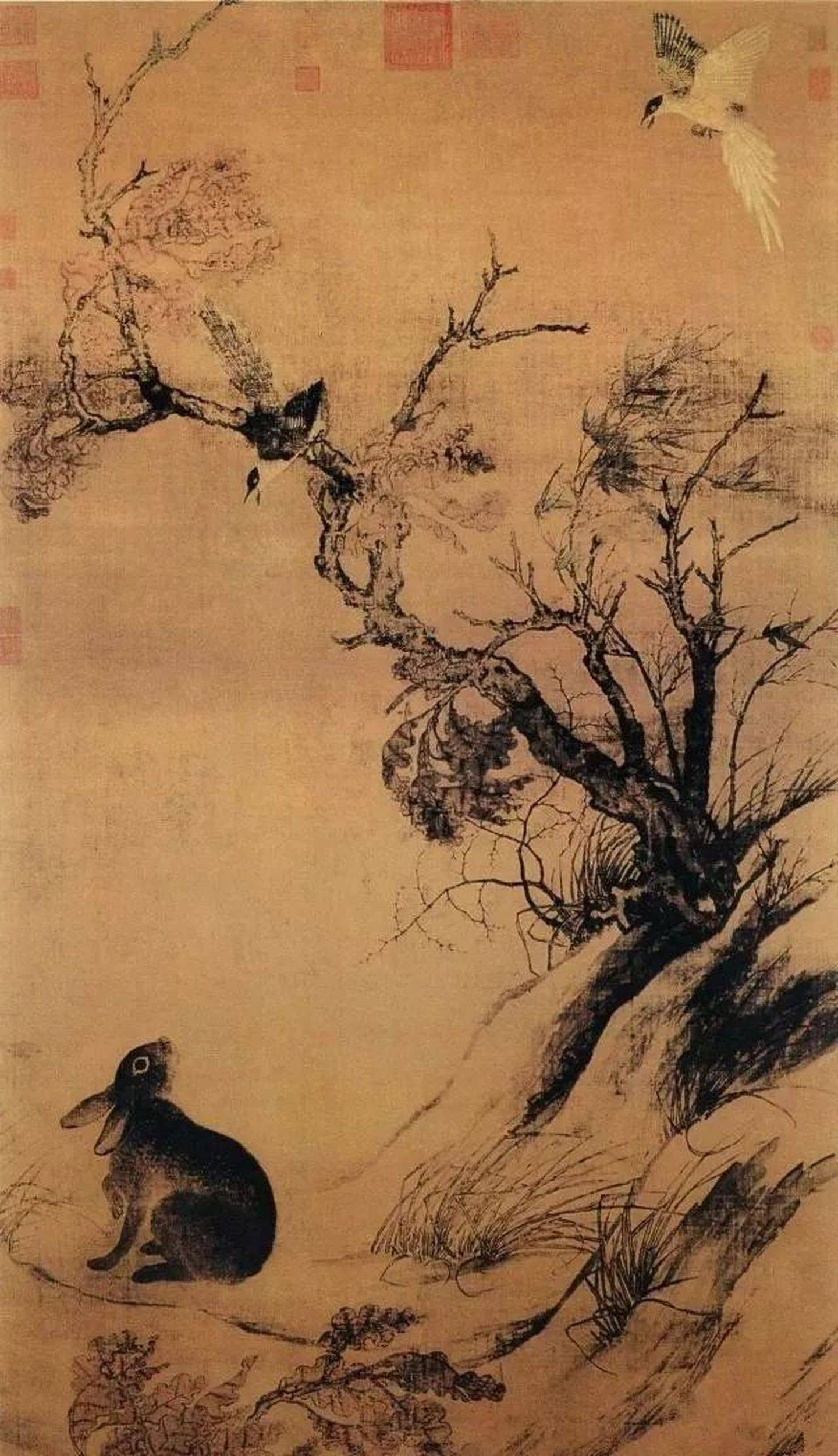 福康公主和梁怀吉,而那只惊惶无助的野兔,则暗喻他们的"敌对者"李玮