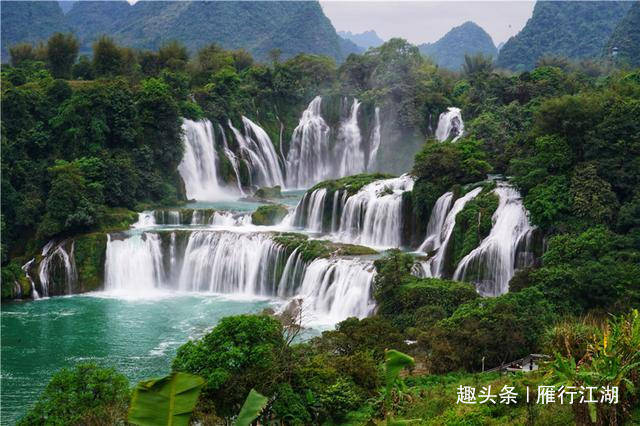 跟着电影去旅行，中越边境上的亚洲第一瀑布，是中国最美跨国瀑布