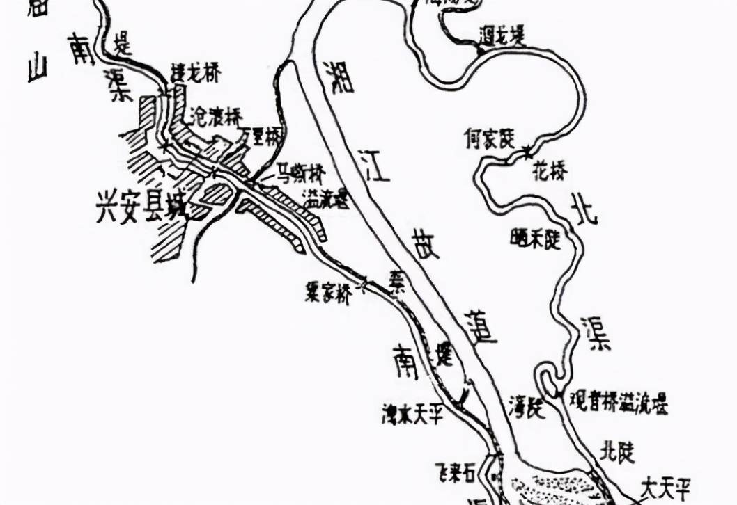 湘漓走廊上的越城岭在湘江以西,全州境内的越城岭又处湘江源的西北,这