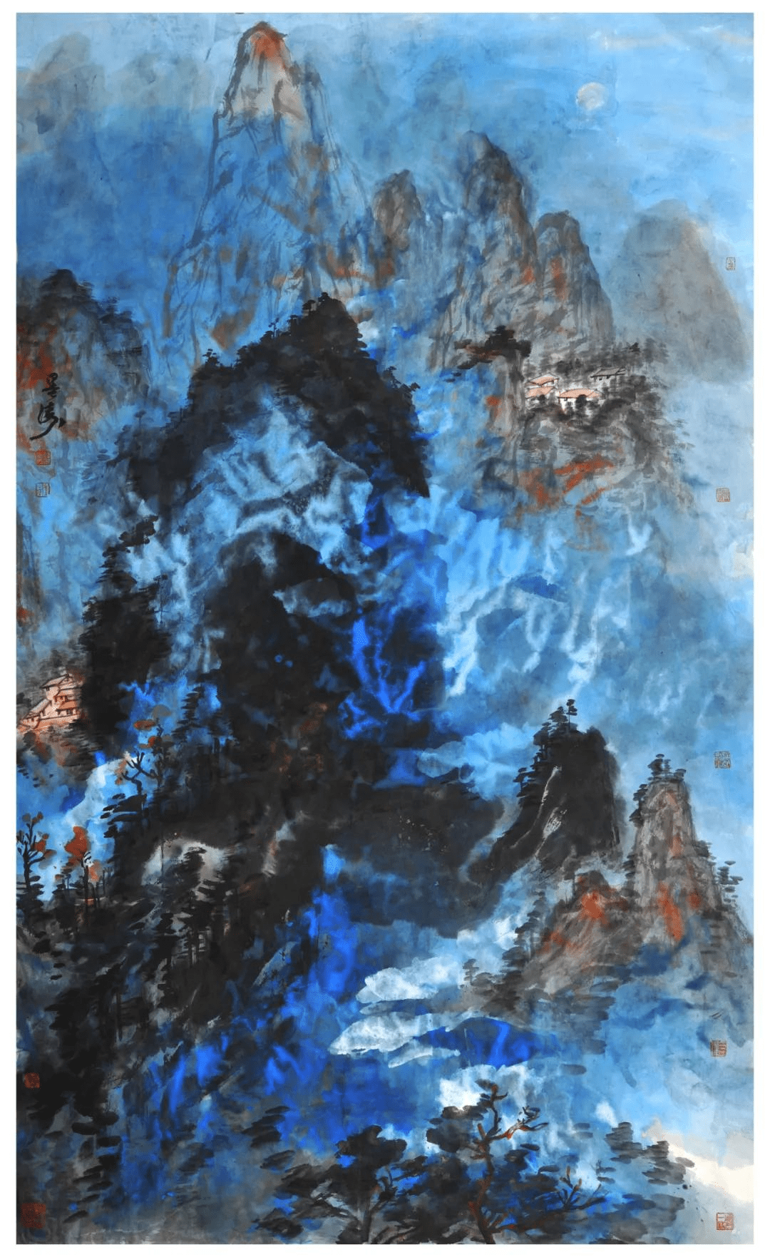 当代书画名家墨涛在彭山