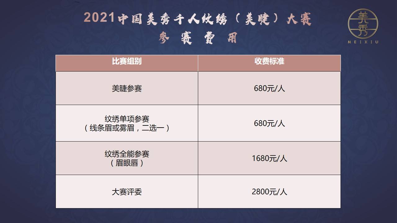 西安纹绣排行_西安4月16日召开2021中国美秀千人纹绣美睫大赛