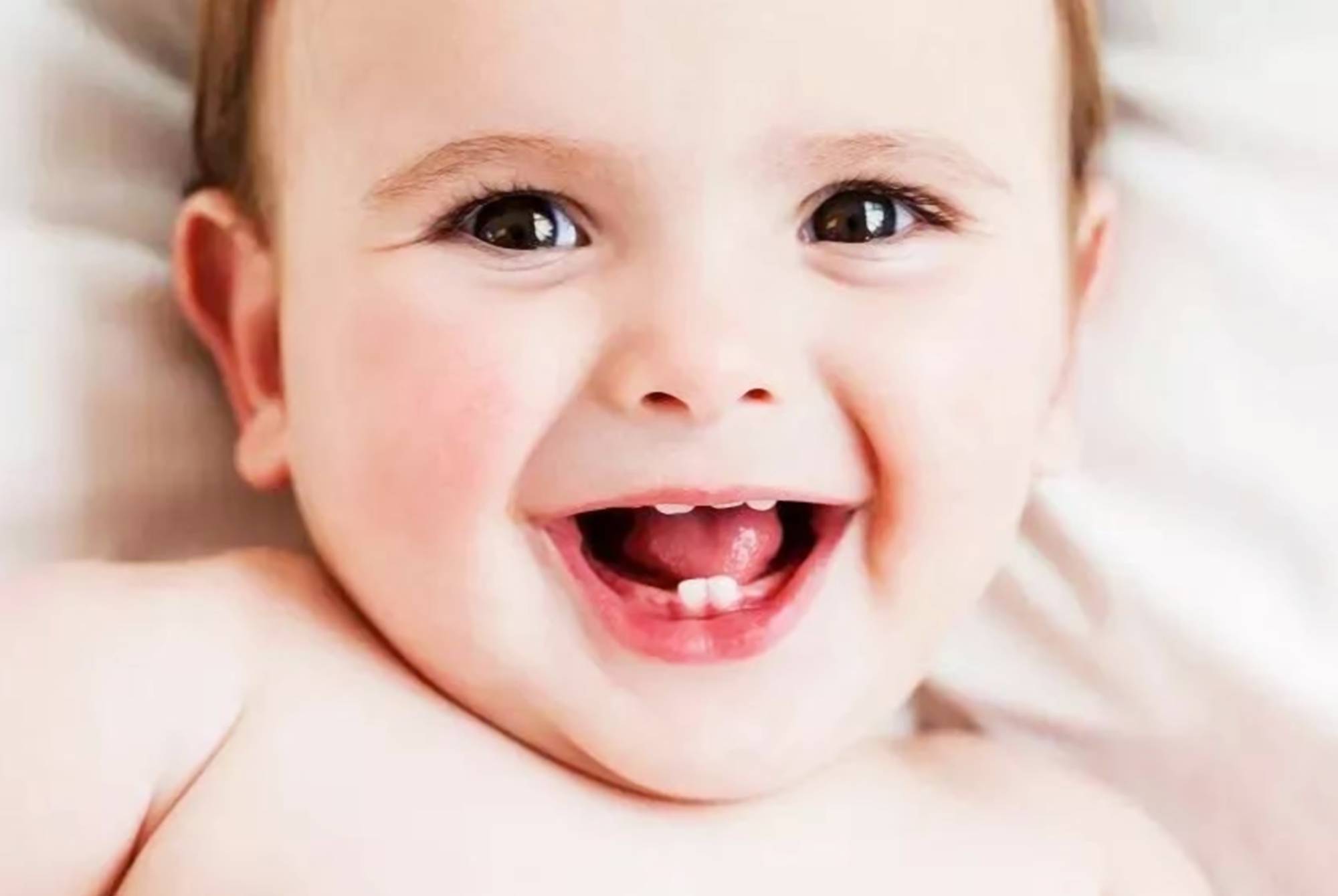 婴儿长牙图片（关于宝宝长牙的6大问题）-幼儿百科-魔术铺