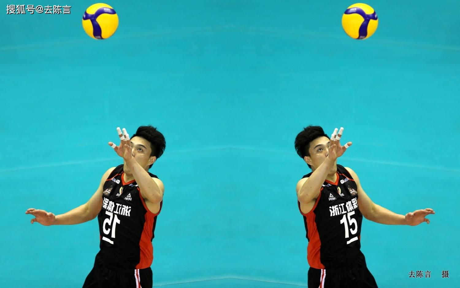 老将的风采 浙江体彩男排队长 金志鸿