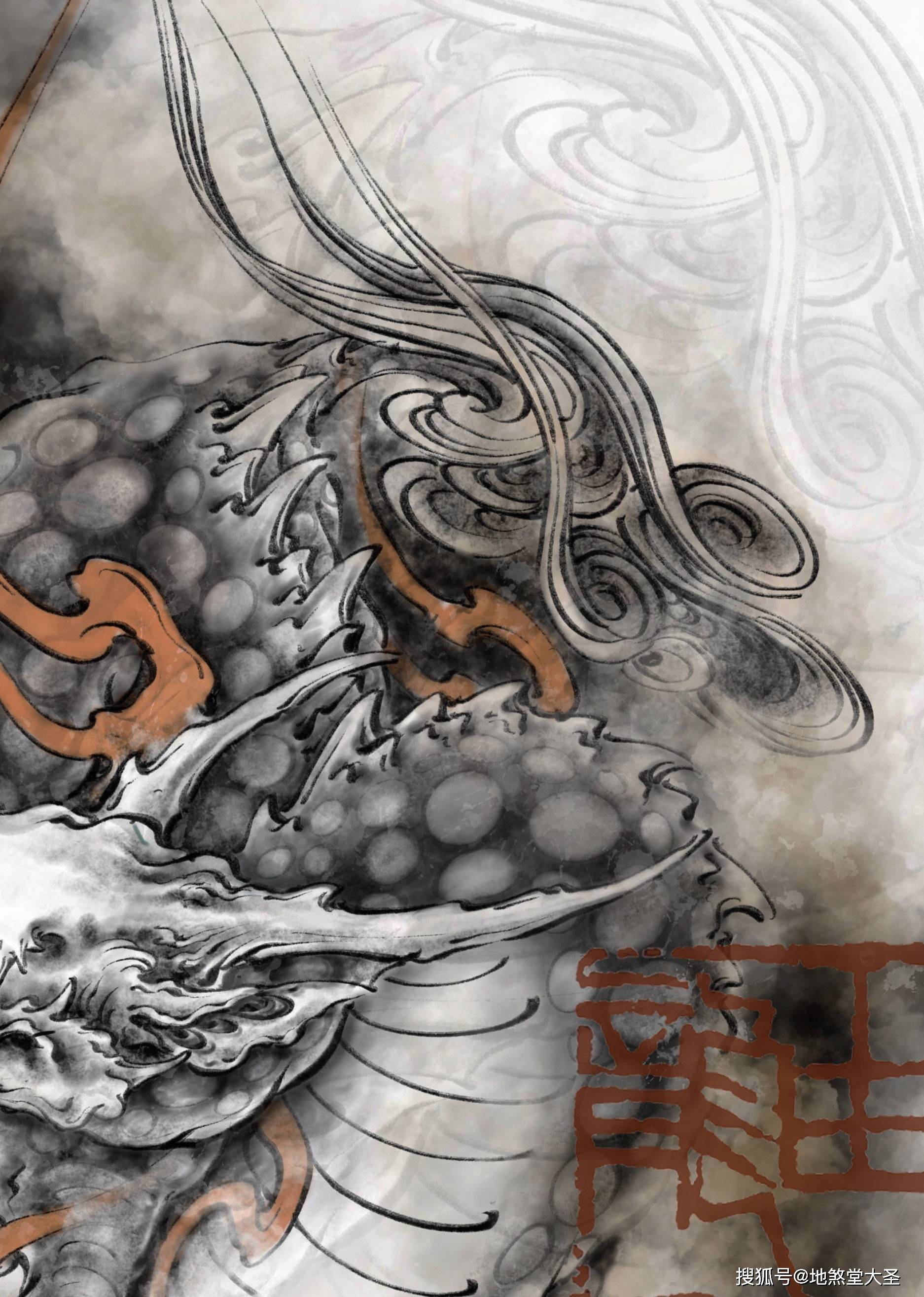 麒麟纹身手稿分享_图片