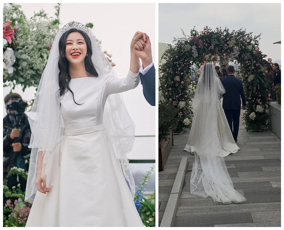 89克拉钻石珍珠皇冠,朱珠的婚礼简约但不便宜_婚纱