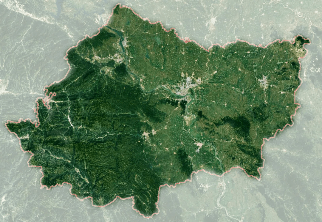 襄阳市区地形图图片
