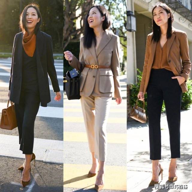 认真搞事业的女人最美!小西装搭配合集,让3