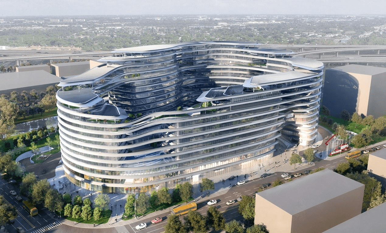 安踏全球零售总部——上海安踏中心建设进展,预计2023年完工_手机搜狐