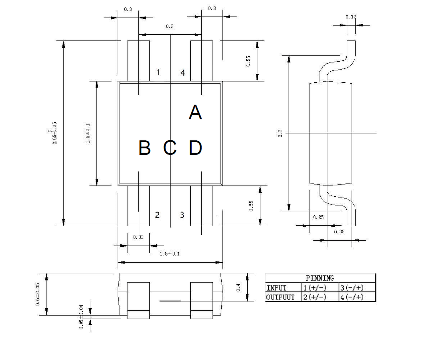 matrix/矩阵锑化铟霍尔元件-mw605