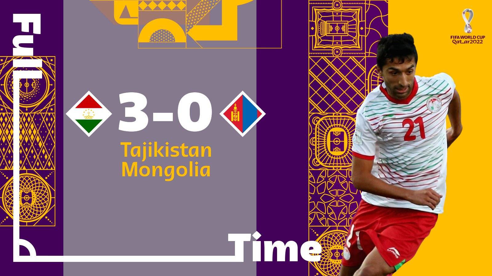 世预赛-蒙古0-3负塔吉克斯坦 吞五连败将战日本_塔吉克斯坦队