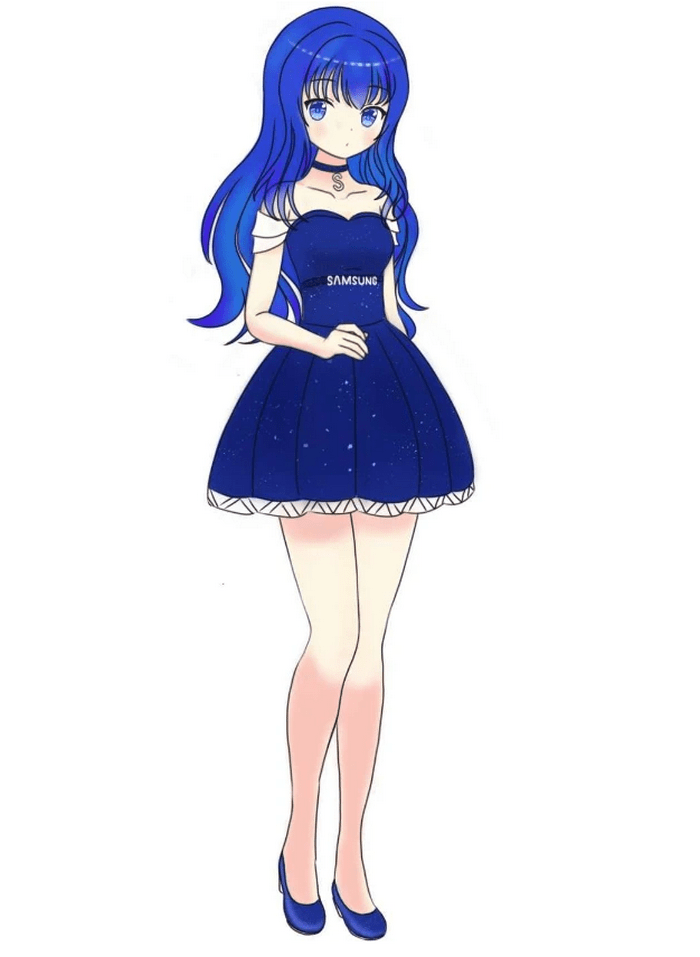 手机品牌拟人化成美少女索尼化身白毛赤瞳华为身穿白丝旗袍