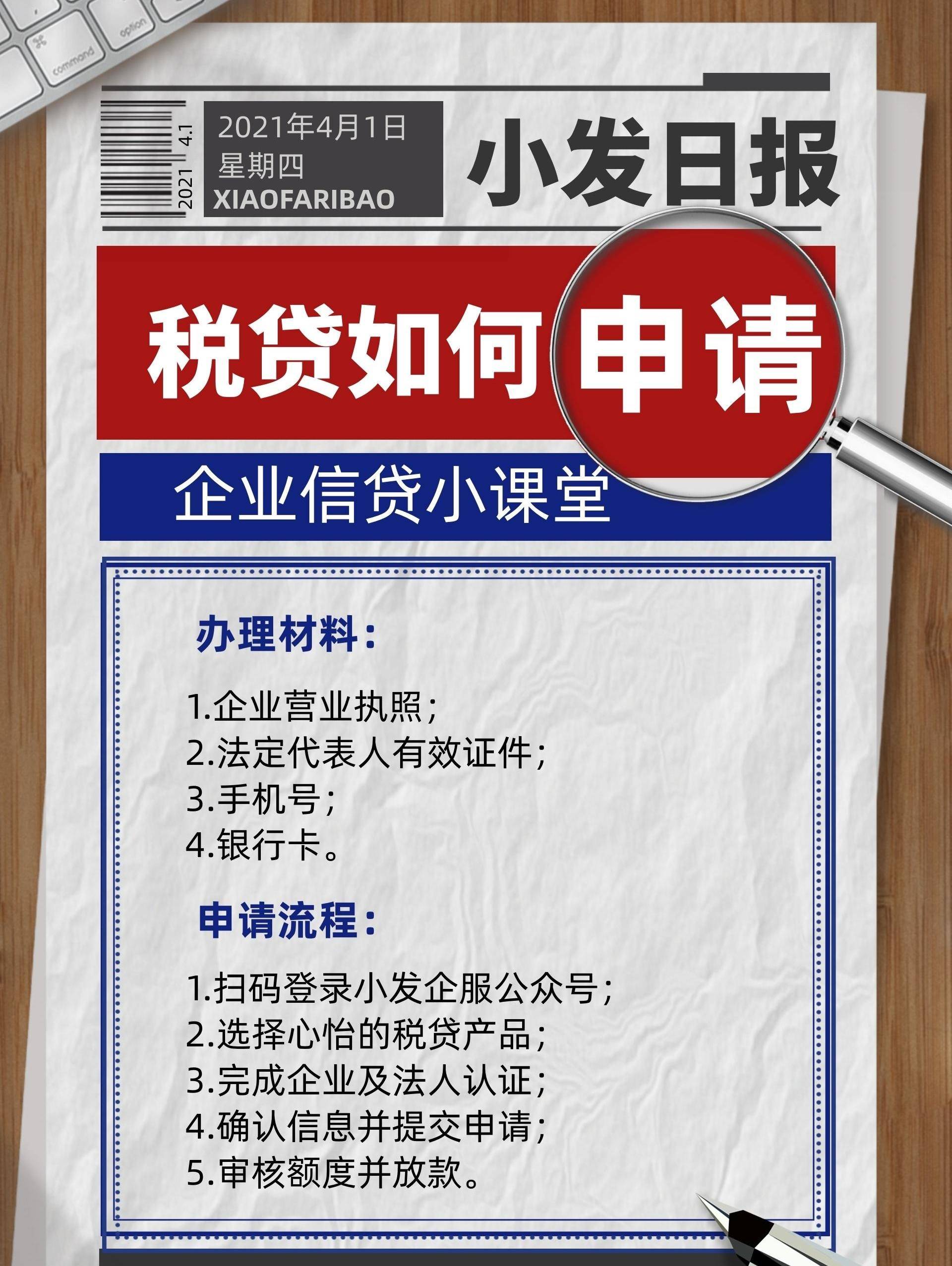 企业税贷办理需要哪些资料?