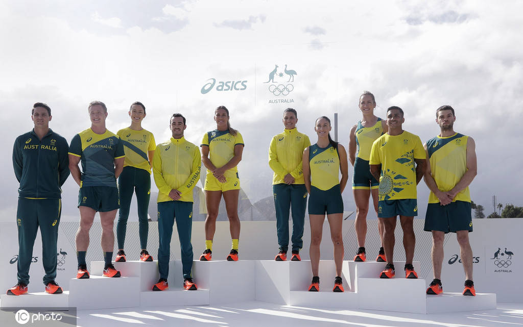 1/ 12 澳大利亚悉尼,2020东京奥运会前瞻,澳大利亚代表团发布队服.