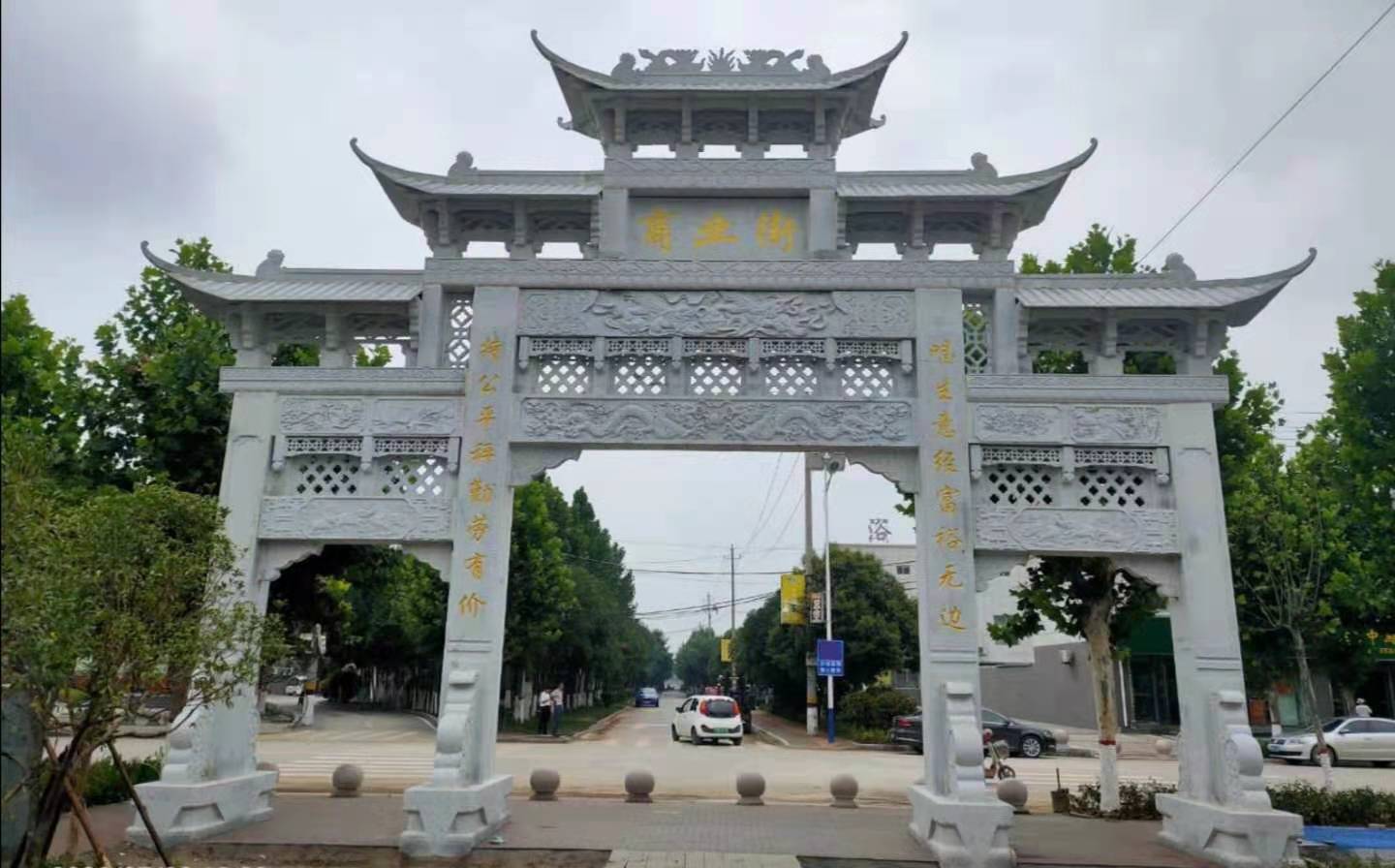 农村石牌坊门楼的设计制作大全