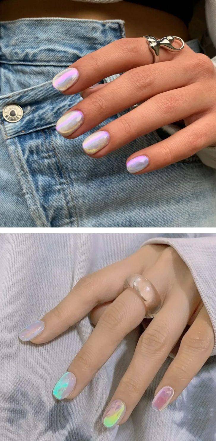 jennie带火的冰块美甲,真夏天