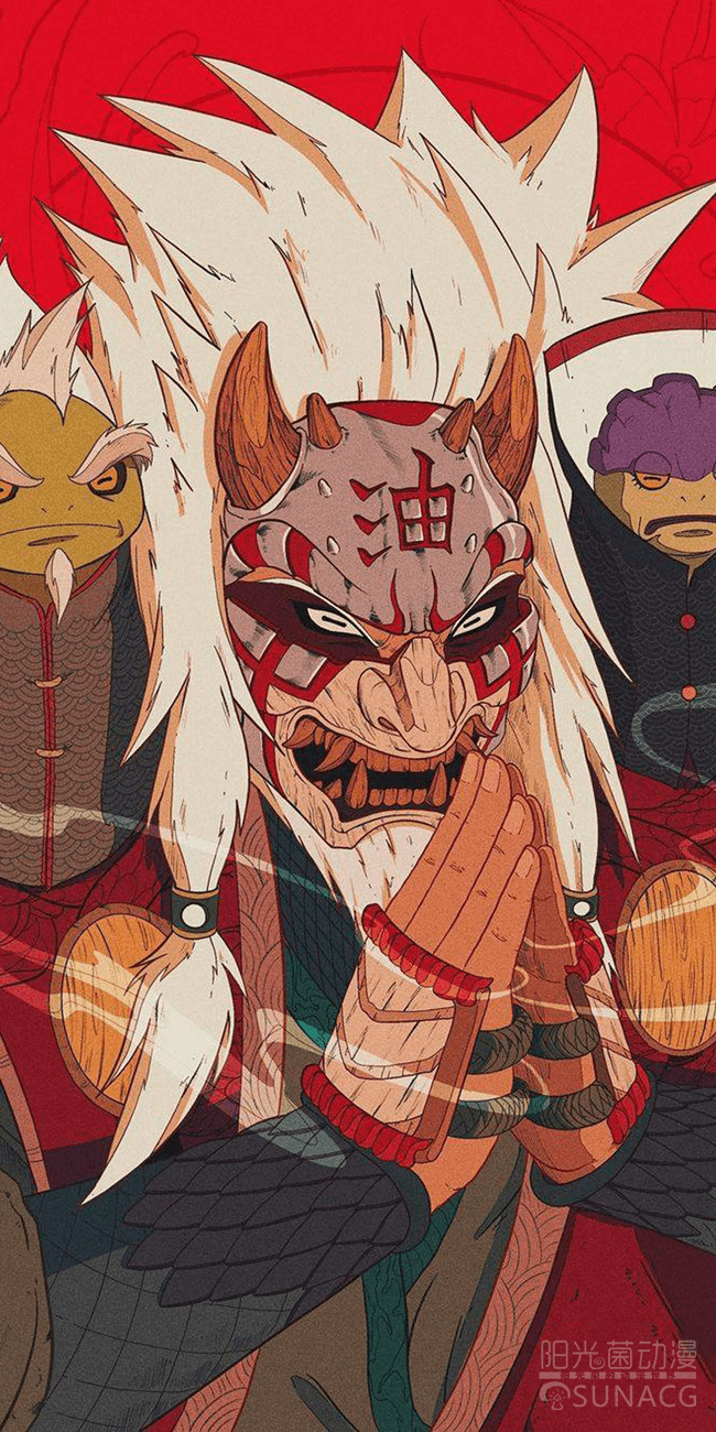 当《火影忍者》全员佩戴"般若面具",瞬间化身鬼神忍者!