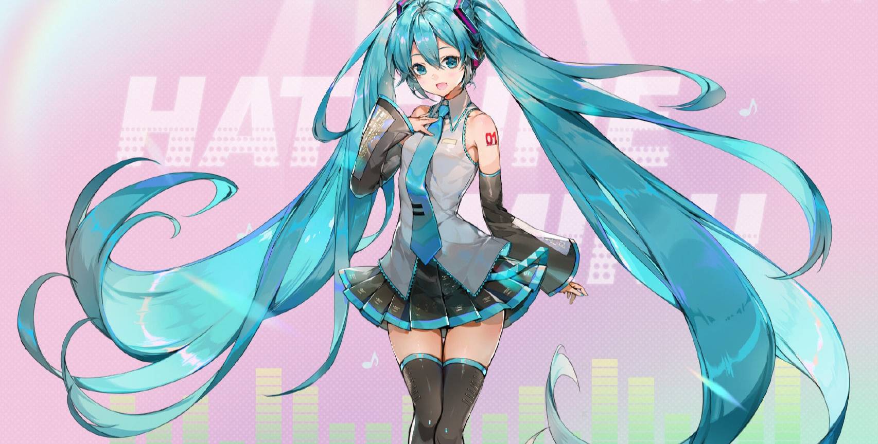 初音未来唱歌图片