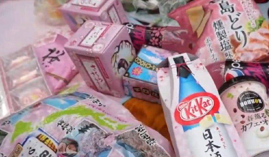 这种显得十分粉嫩的日本樱花限定零食，是不是非常少女心