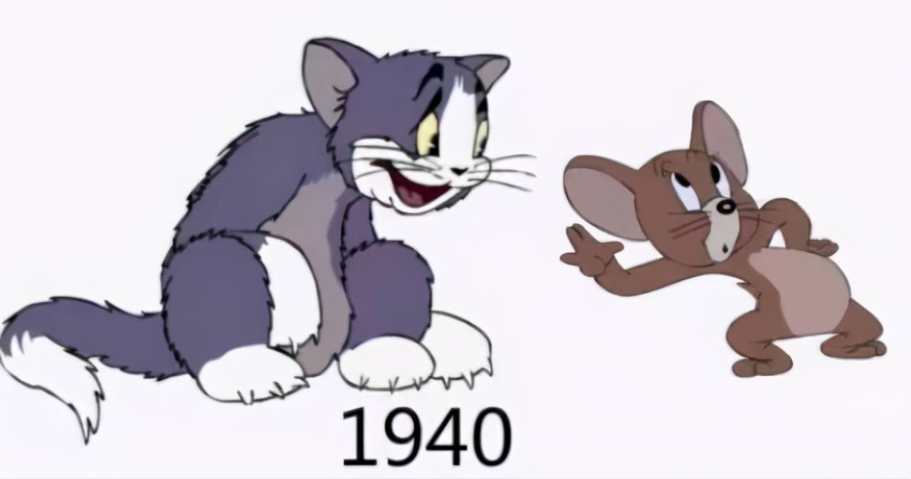 图片[1]-网友分享猫和老鼠画风变化，50年代的我最喜欢，最近的感觉一般-魔性次元