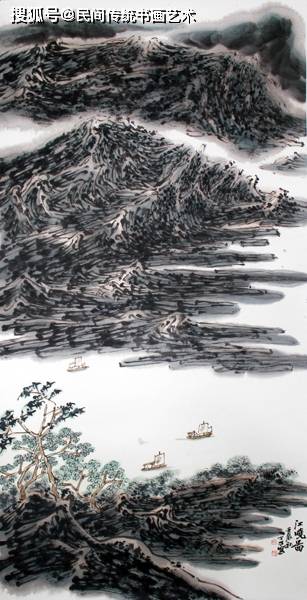 画家丁力——走近大自然的写生山水_国画