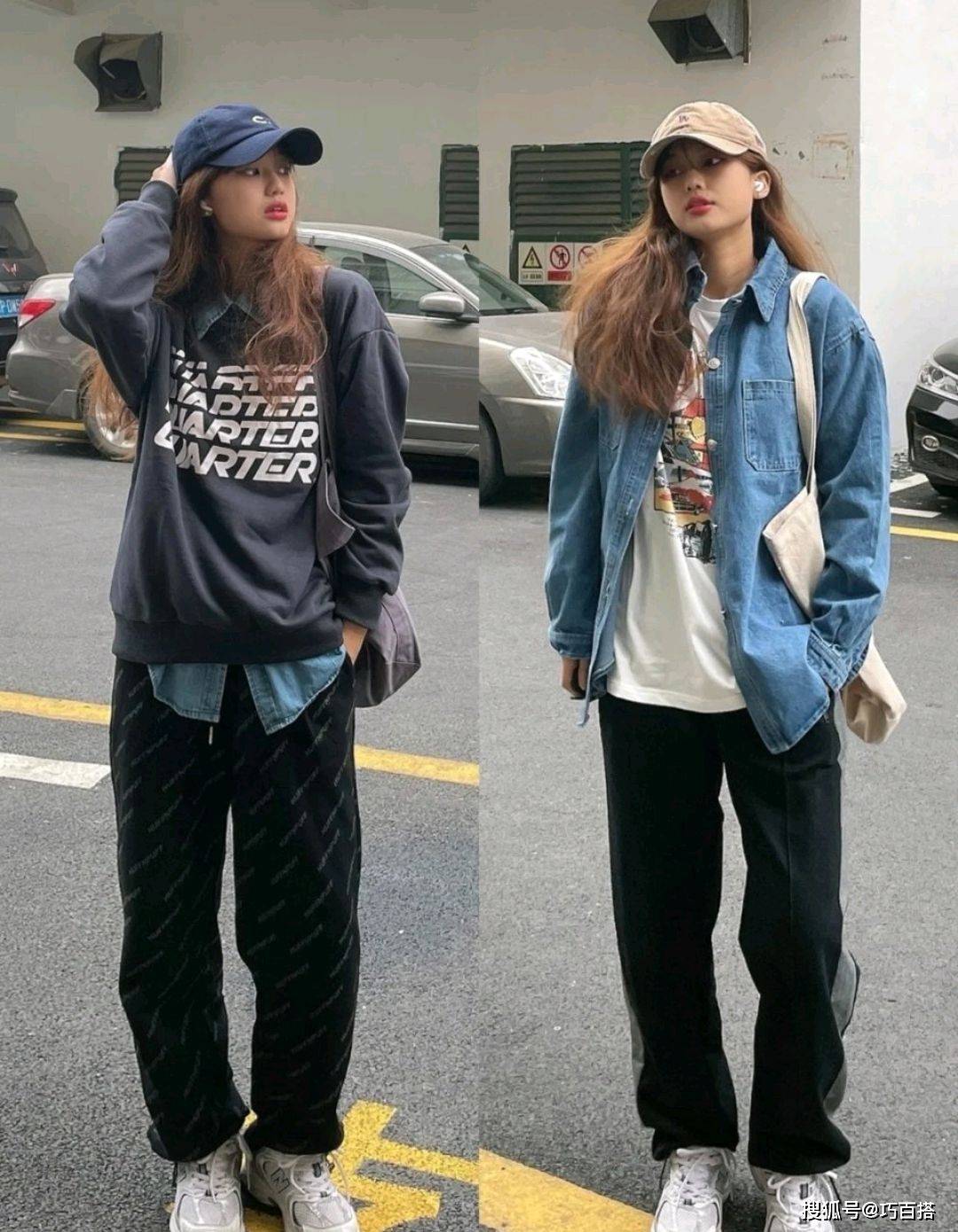 时尚感十足的韩风穿搭,get这三个要素就够了,打造甜酷街头感