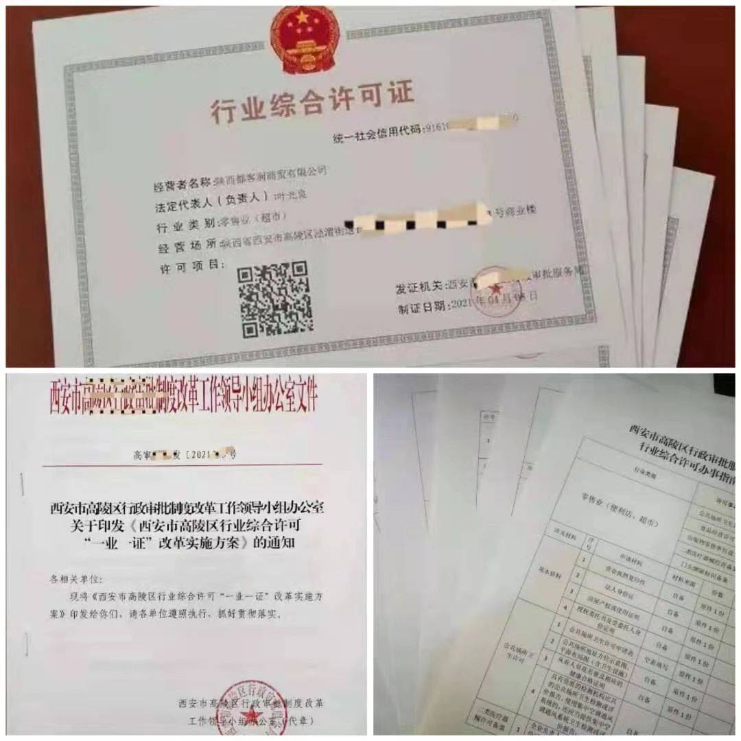 整合為一張載明相關行政許可信息的行業綜合許可證,使企業在辦理