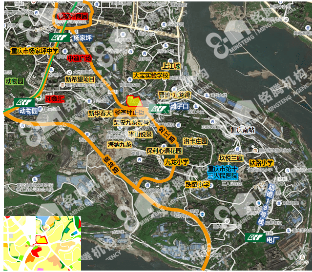 重庆主城离轻轨800米内的二手房小区368个齐了